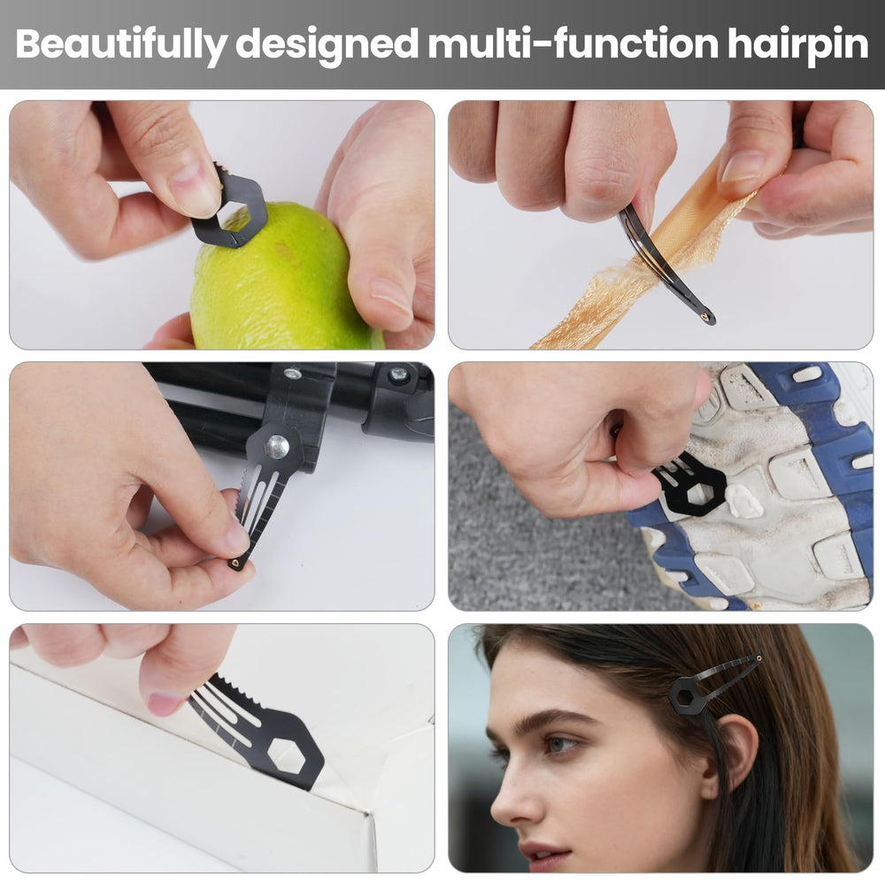 CACHIL hair clip packaging-open view highlights versatile tool-ready design.