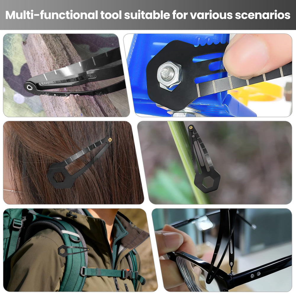 CACHIL mini-tool hair clip on a keyring shows convenient daily carry.