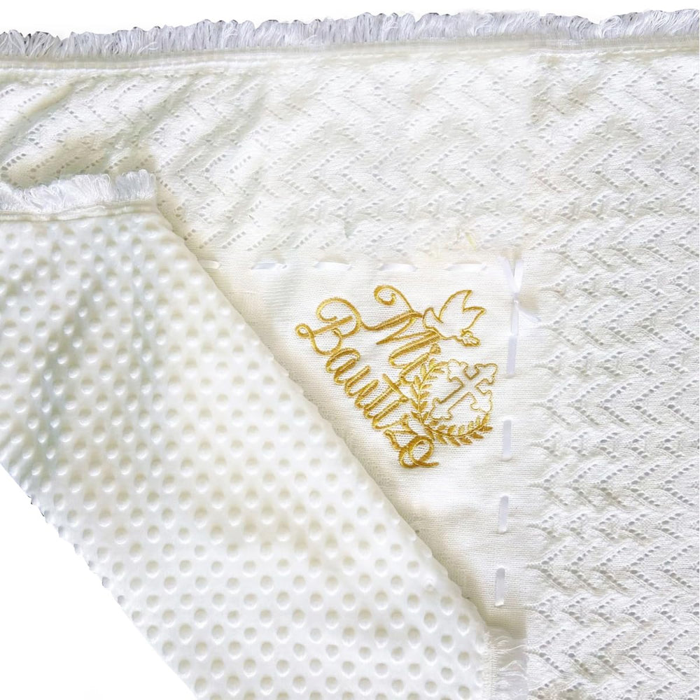 Cacooba easy-care baby blanket shown for hand wash and machine wash convenience.