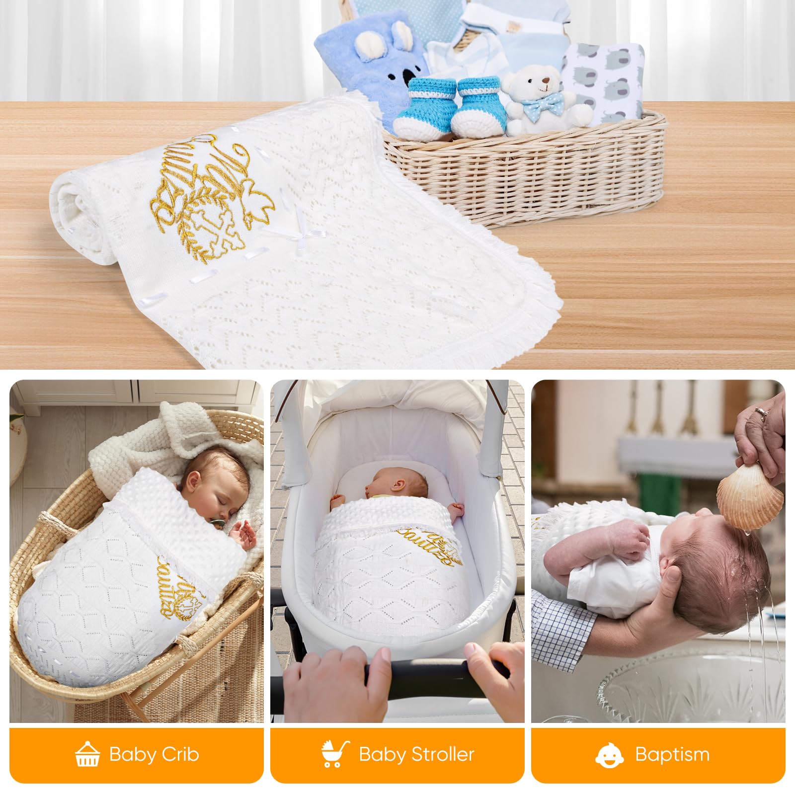 Cacooba white blanket suited for year-round use across all seasons.