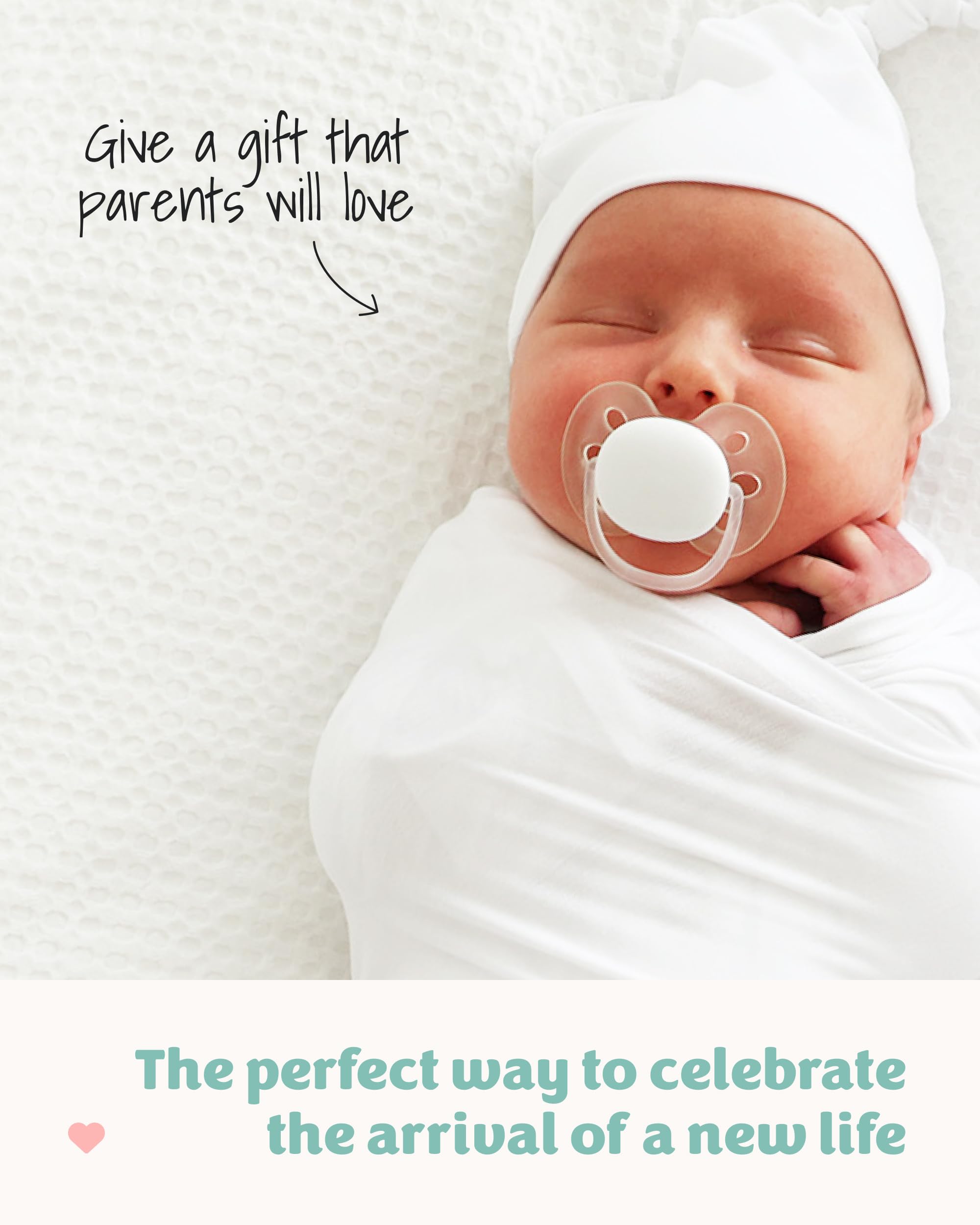 Caden Lane baby shower gift blanket highlighting practicality and sentiment