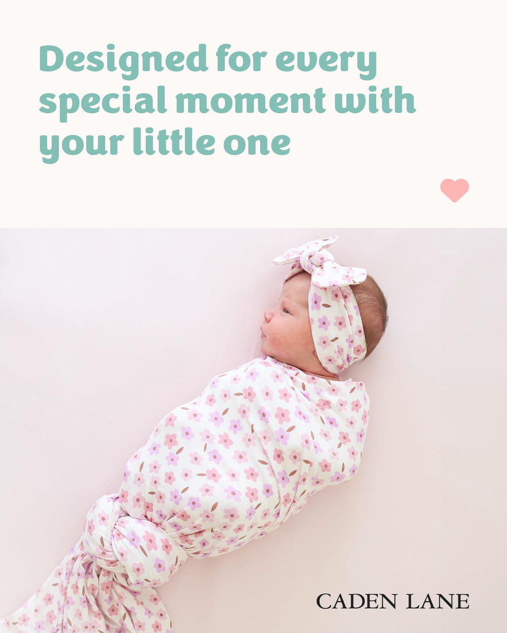 Caden Lane Blushing Blooms blanket demonstrates breathable, temperature-regulating fabric for year-round comfort.