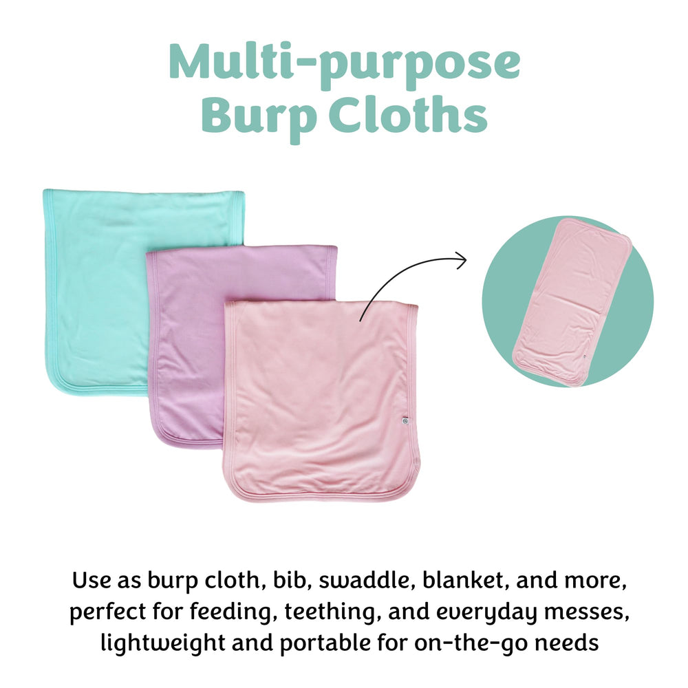 Caden Lane burp cloths brights-pack vibrant, gender-neutral colors complement any outfit.