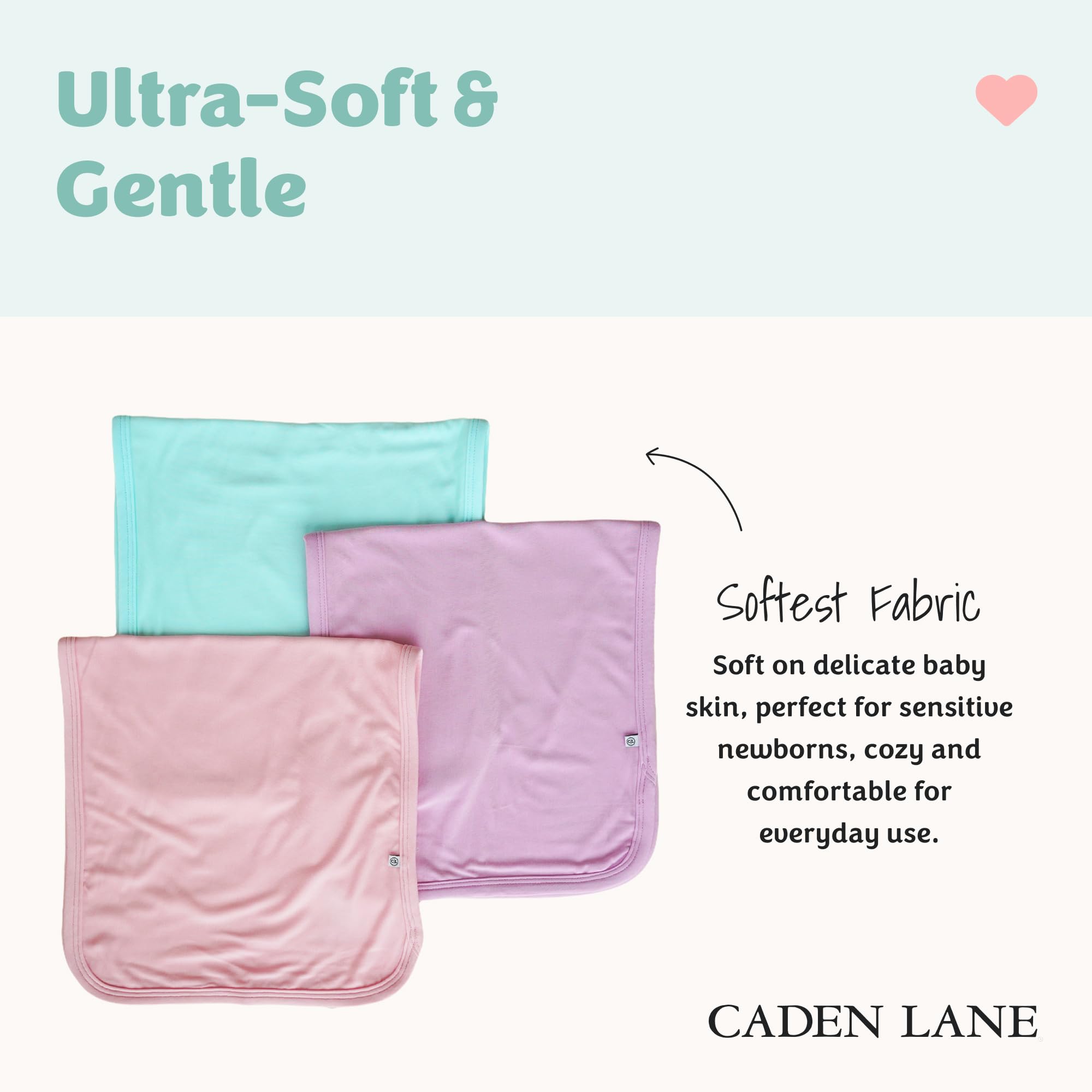 Caden Lane burp cloths oversized-coverage demonstrates superior mess protection during feeds.