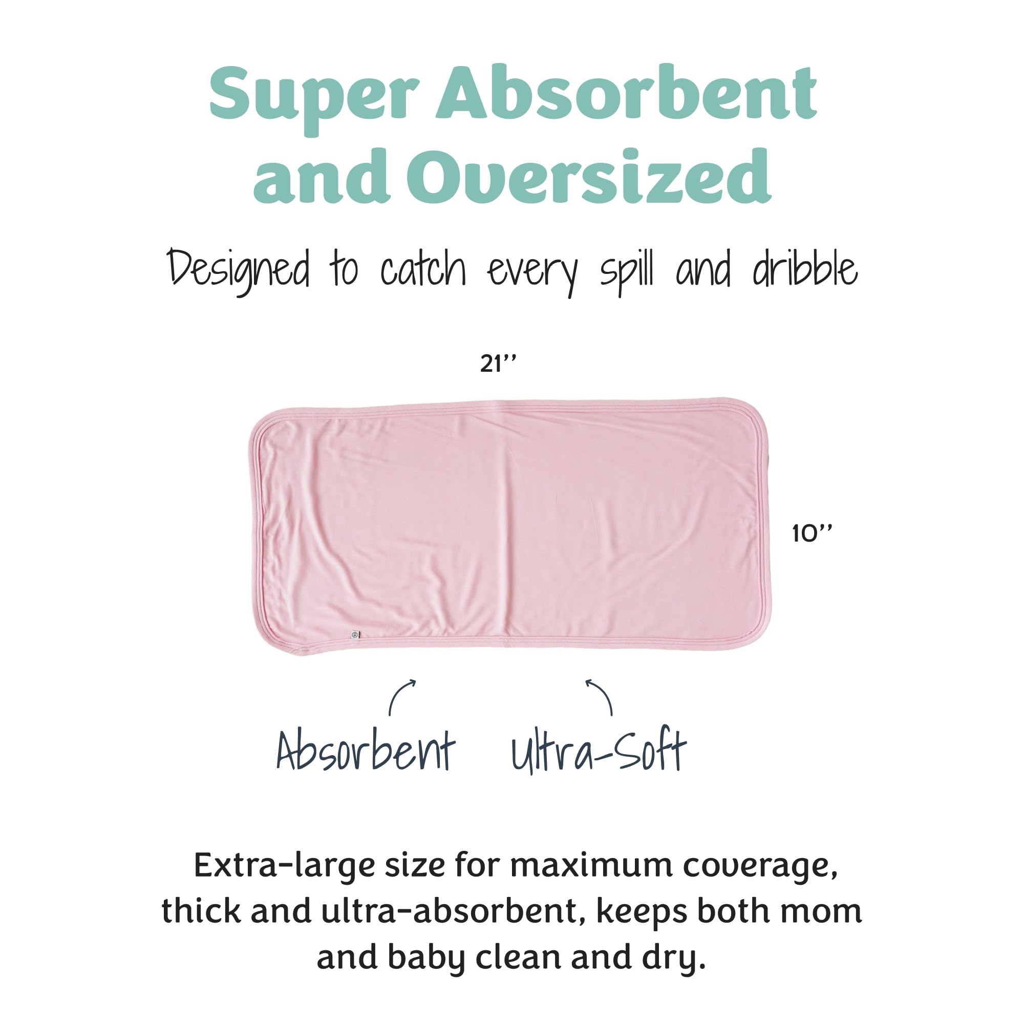 Caden Lane burp cloths solid-colors-prints offer stylish versatility for boys and girls.