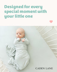 Caden Lane swaddle soft bamboo viscose fiber detail highlighting plush, cozy touch