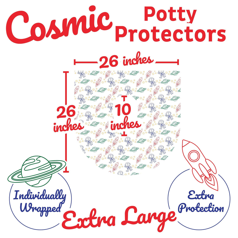 Cadily Astronaut seat cover is individually wrapped for easy on-the-go hygiene.