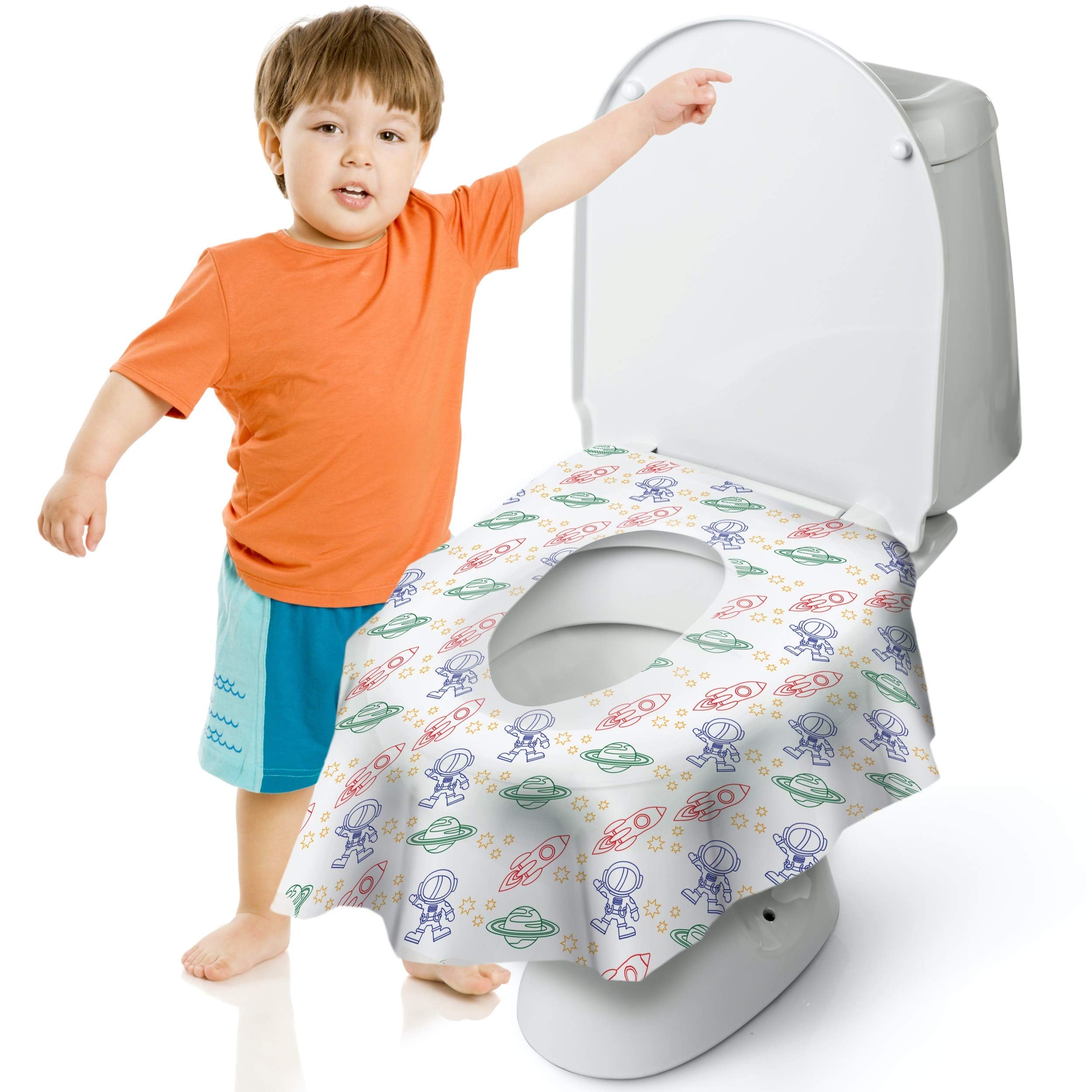 Cadily Astronaut seat cover ideal for porta-potties during travel.