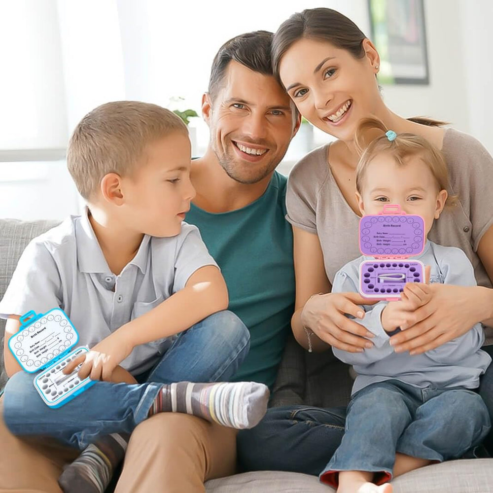 Caffox tooth holders safe-material PP-EVA image underscores non-toxic, child-friendly storage solution.