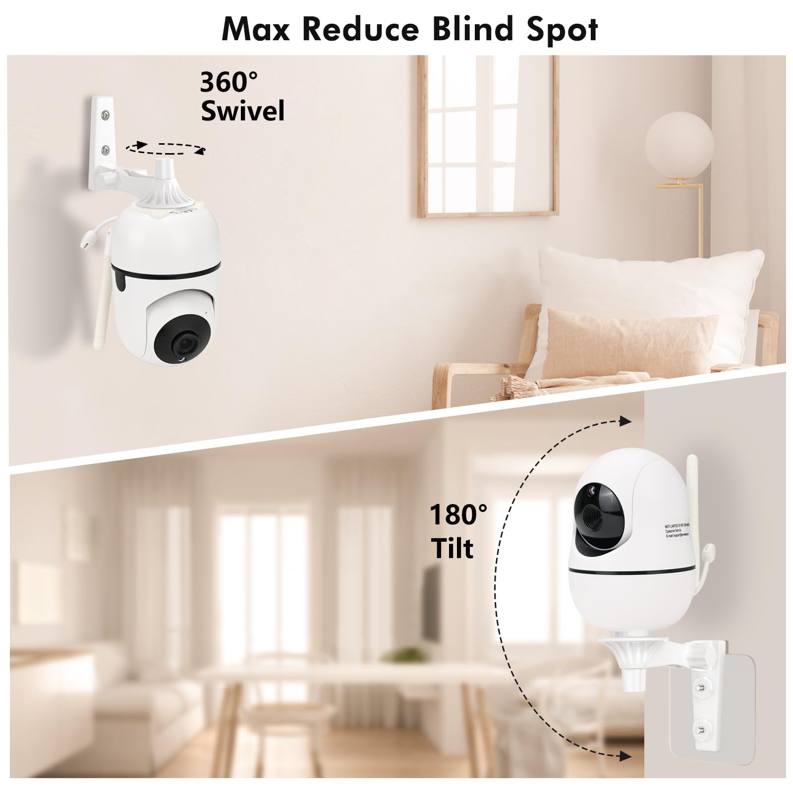 CaGuan wall mount for HB6339 keeps monitor within easy reach and view.
