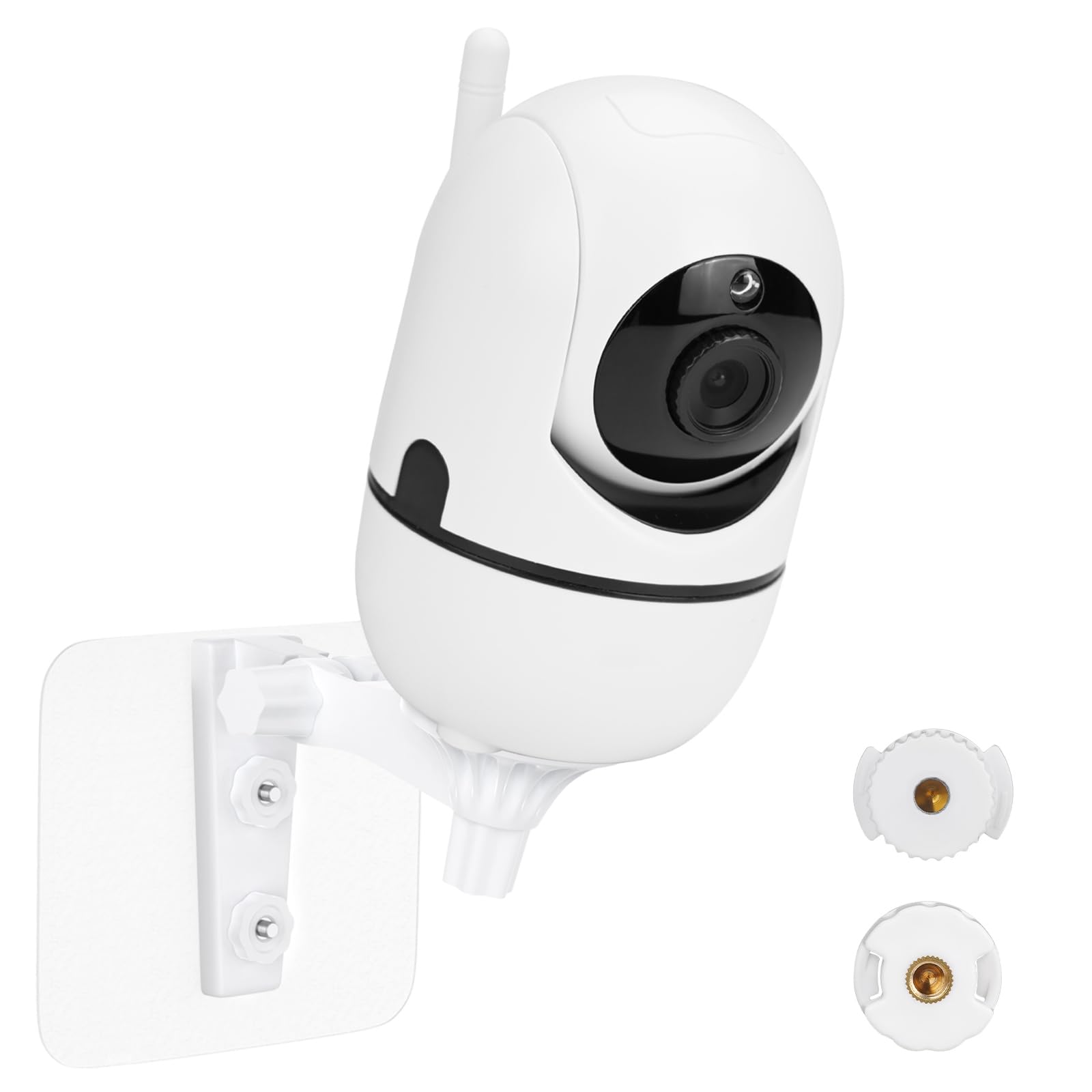 CaGuan adhesive wall mount secures Hello Baby HB6550 for stable baby view.