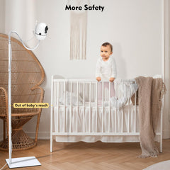 CaGuan baby monitor floor stand anti-slip base keeps camera steady.