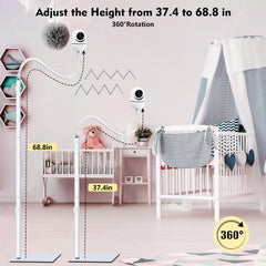 CaGuan baby monitor floor stand compatibility with HelloBaby and more.