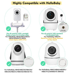 CaGuan baby monitor floor stand height adjustment demonstrates flexible viewing angles.