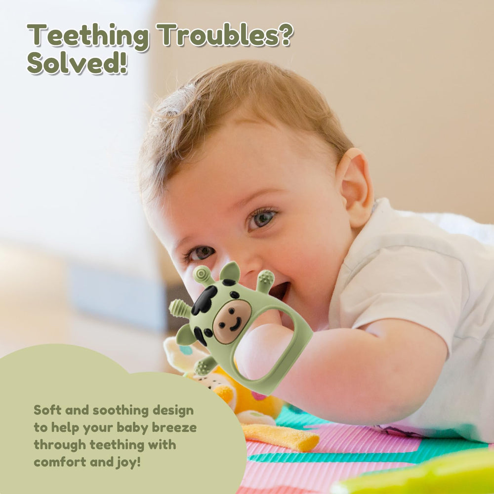 CAHILON adjustable teething mitten with wrist strap for secure fit