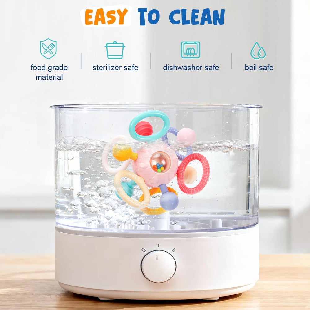 CAHILON teether-bpa-free-silicone-abs offers safe materials for everyday chewing