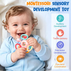 CAHILON teether-easy-grip-handle provides secure hold during playtime and travel