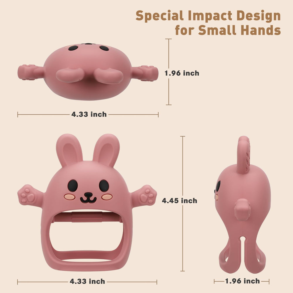 CAHILON baby teether in use during diaper bag travel moments