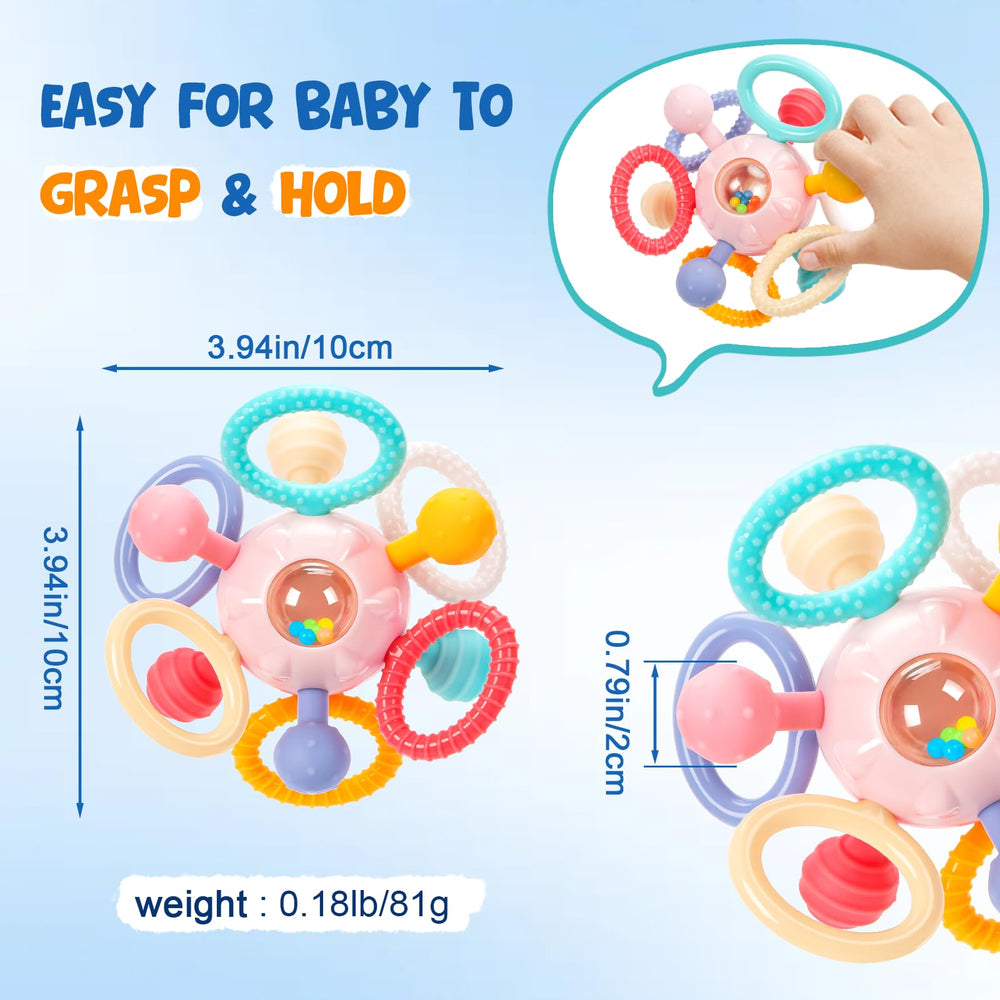 CAHILON teether-textured-balls-rings offers multi-sensory exploration for curious babies