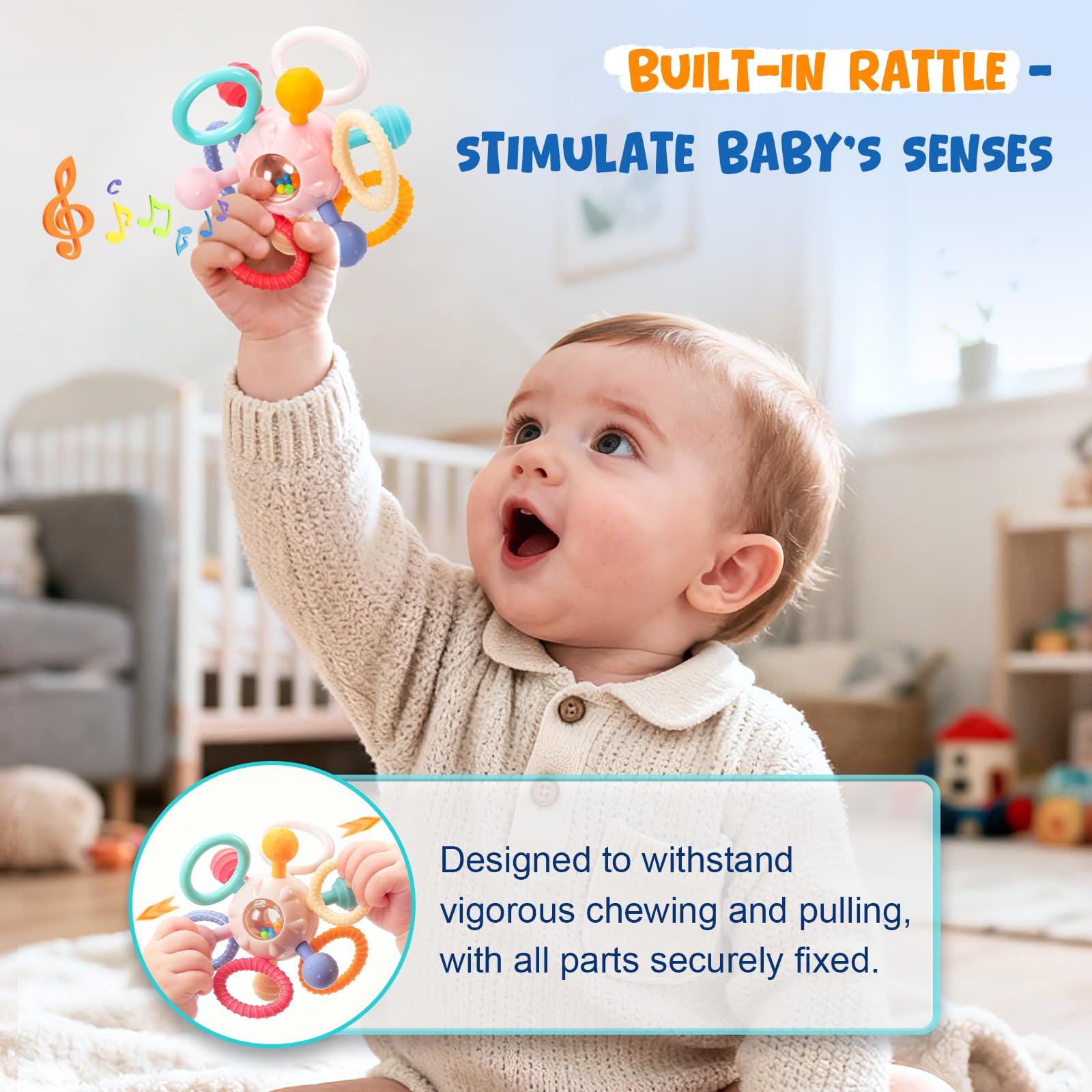 CAHILON teether-travel-friendly-diaper-bag fits compactly for car rides