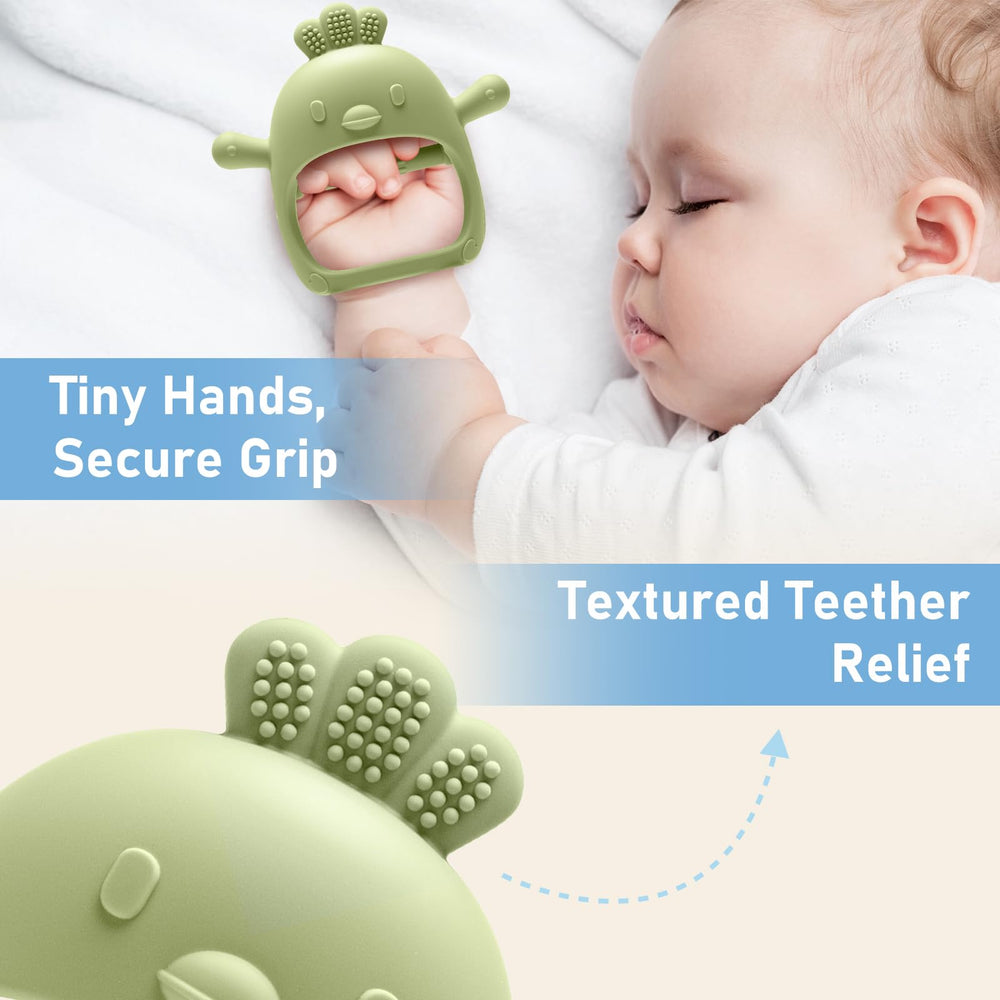 CAHILON easy-clean teether ready to steam sterilize boil or dishwasher