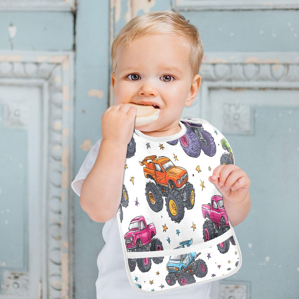 Caikeny baby feeding bib TPU layer keeps dry during meals.