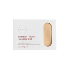 Cairn vegan leather baby changing mat soft luxe texture for gentle baby touch.
