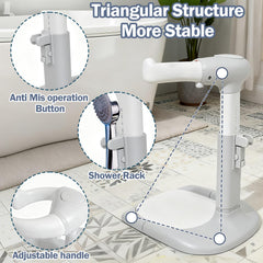 Caiuiyda baby shower stand easy-assembly highlights quick setup in seconds.