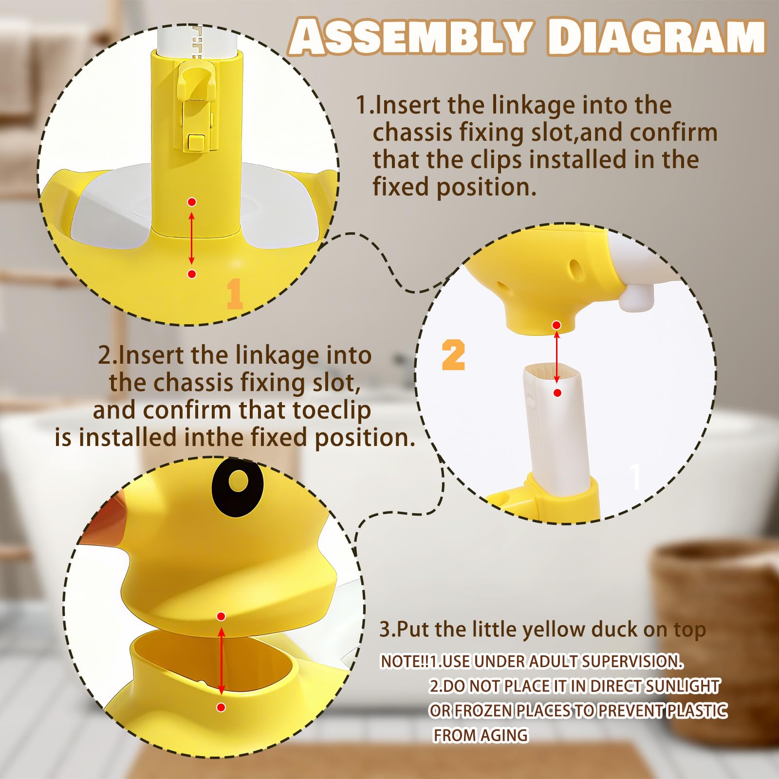 Caiuiyda baby shower stand triangular-frame design offers stable diaper-change support.