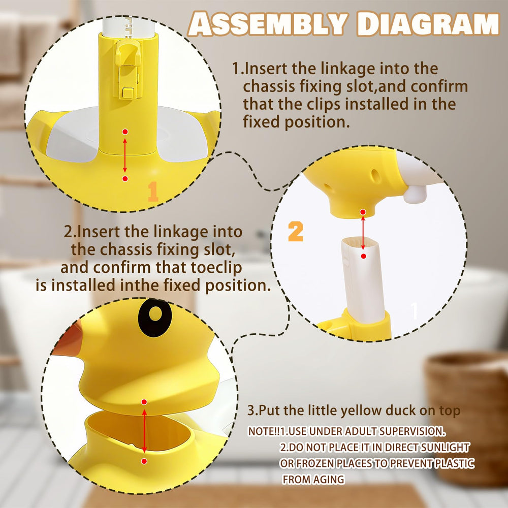 Caiuiyda baby shower stand triangular-frame design offers stable diaper-change support.