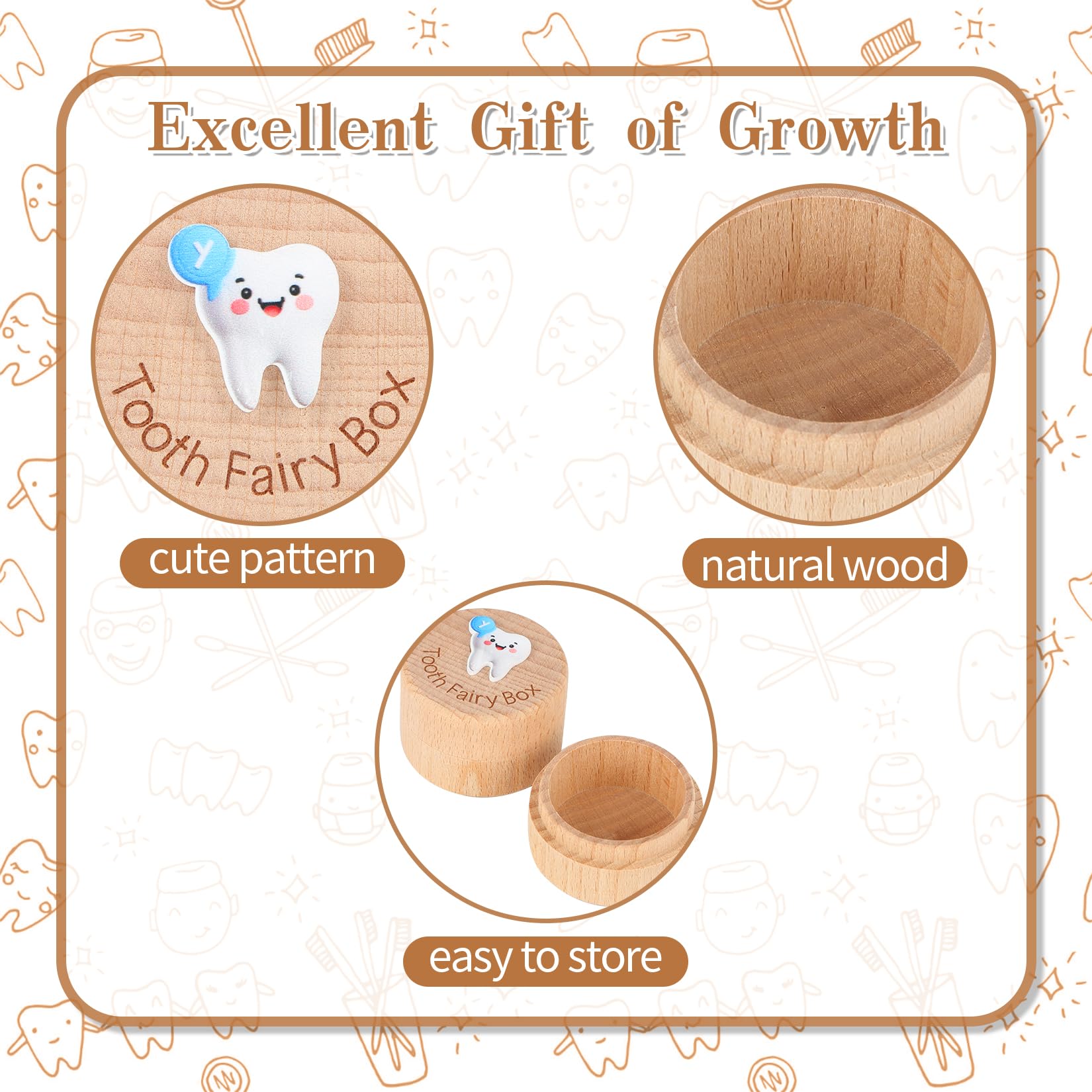 Caiumai Tooth Fairy coin inside box highlights surprise keepsake during visits.