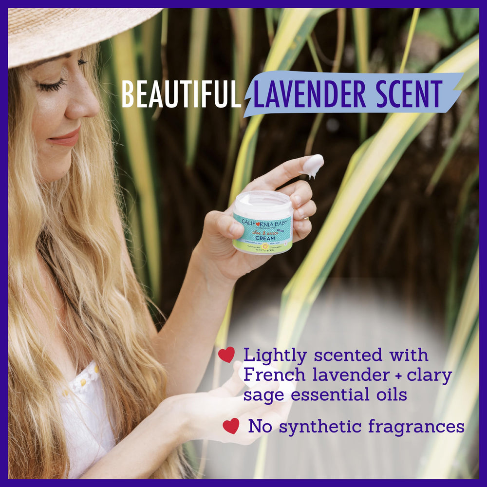 California Baby Aloe Vera Arnica Cream ingredients-label highlights plant-based hypoallergenic care