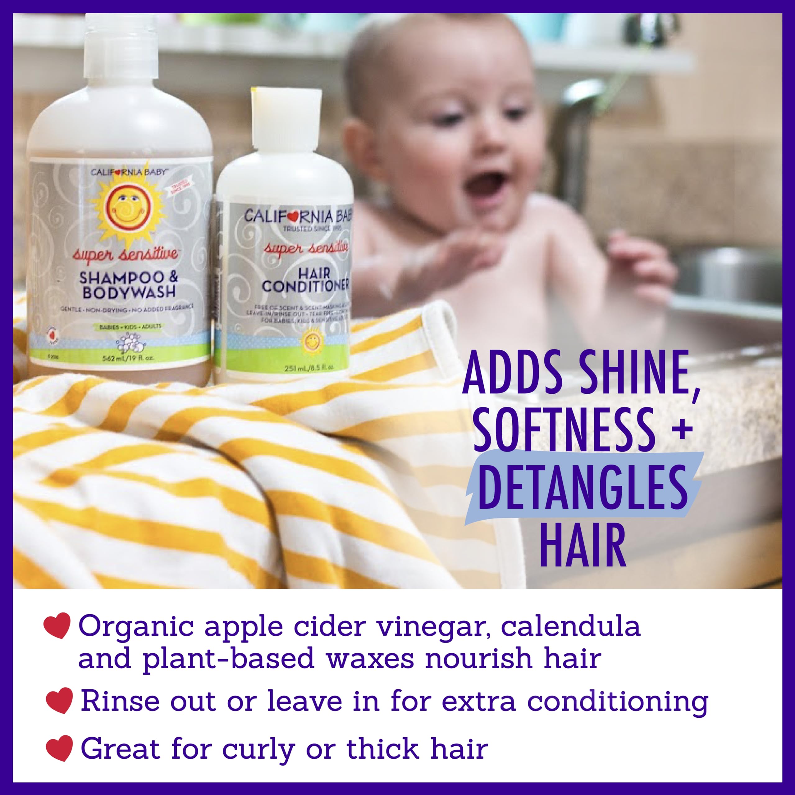 California Baby bath-time setup - fragrance-free, gentle routine for newborns.