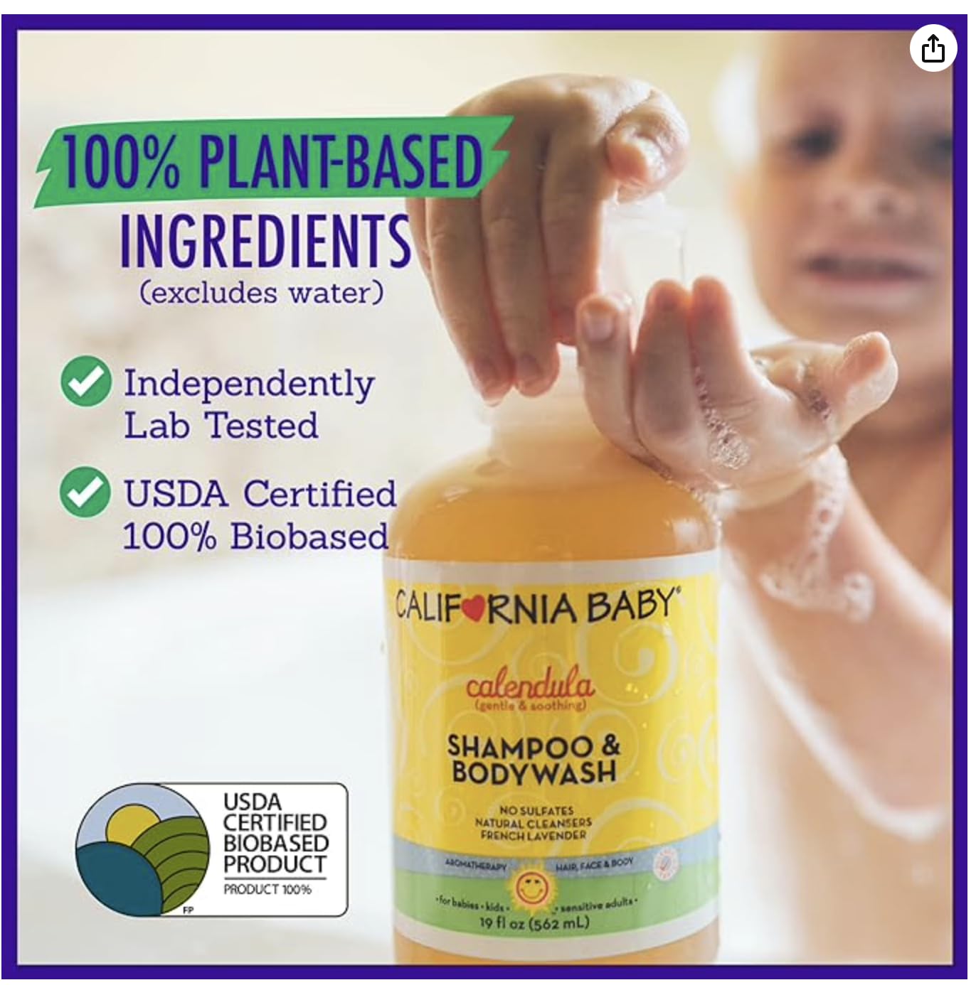 California Baby calendula aloe calendar ingredients highlight soothing cleansing.