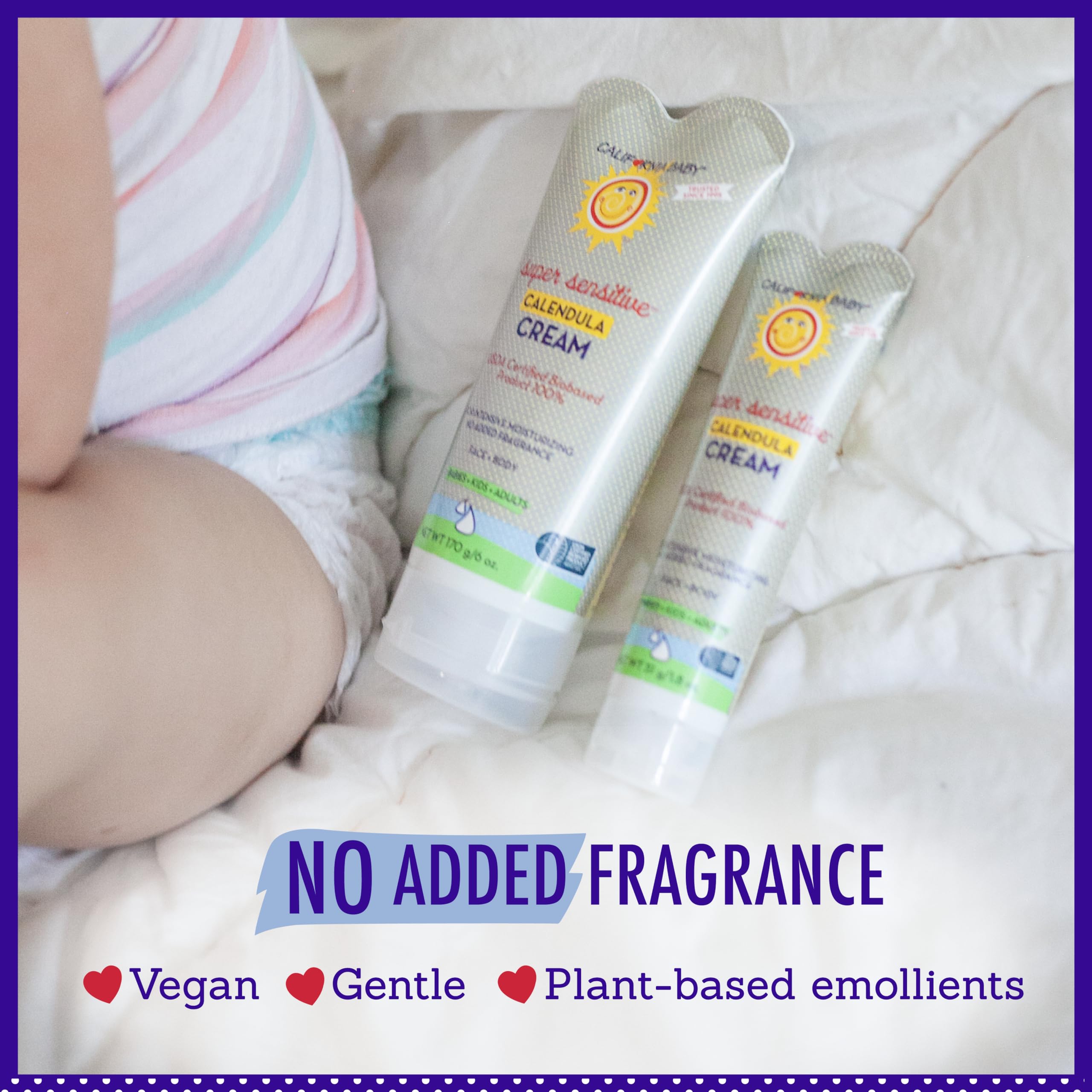 California Baby Calendula Cream unscented farm calendula origin emphasizes farm-to-face quality