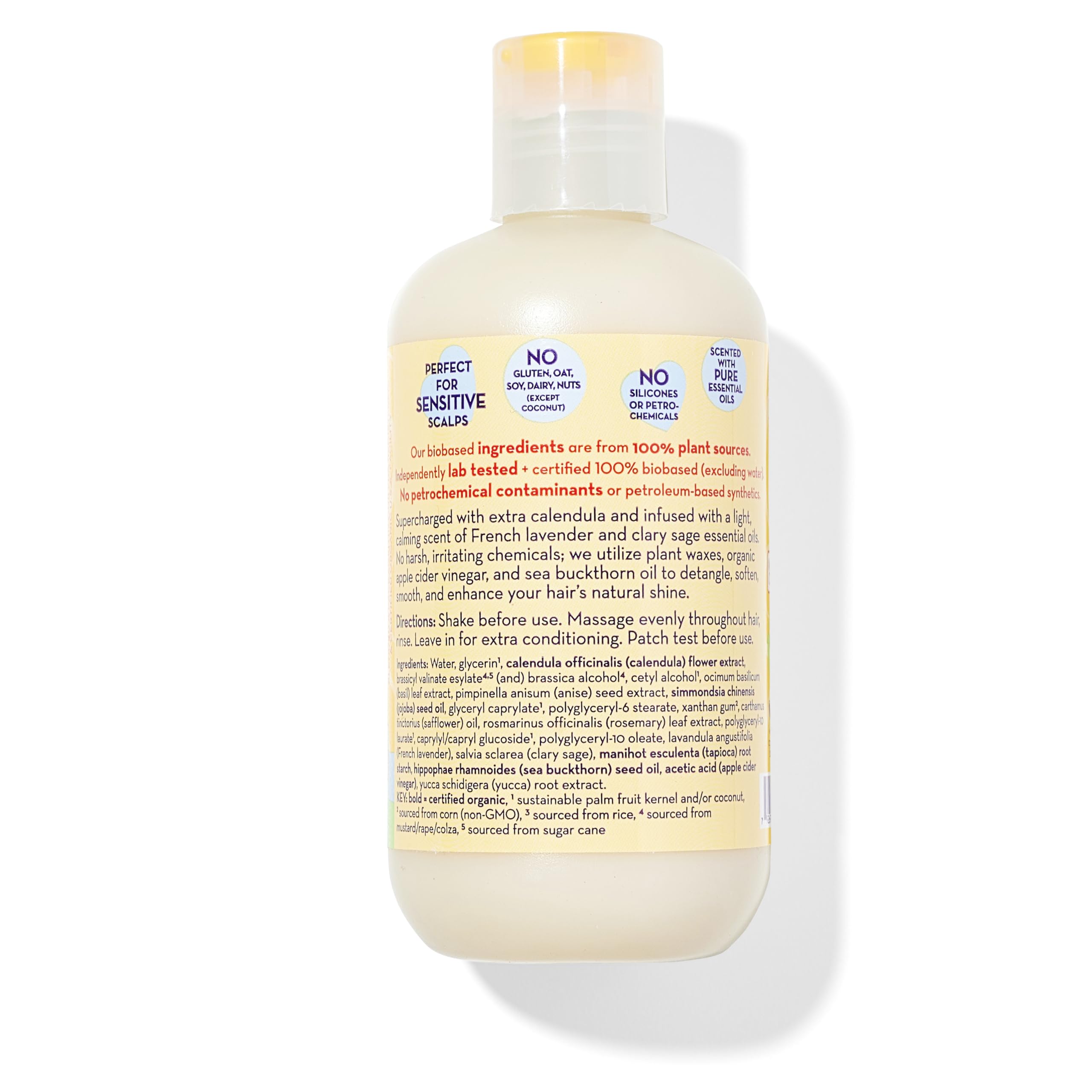 California Baby Calendula Hair Conditioner pour shows easy application