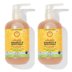 California Baby Calendula shampoo-wash bottle shows gentle plant-based cleansing for delicate skin