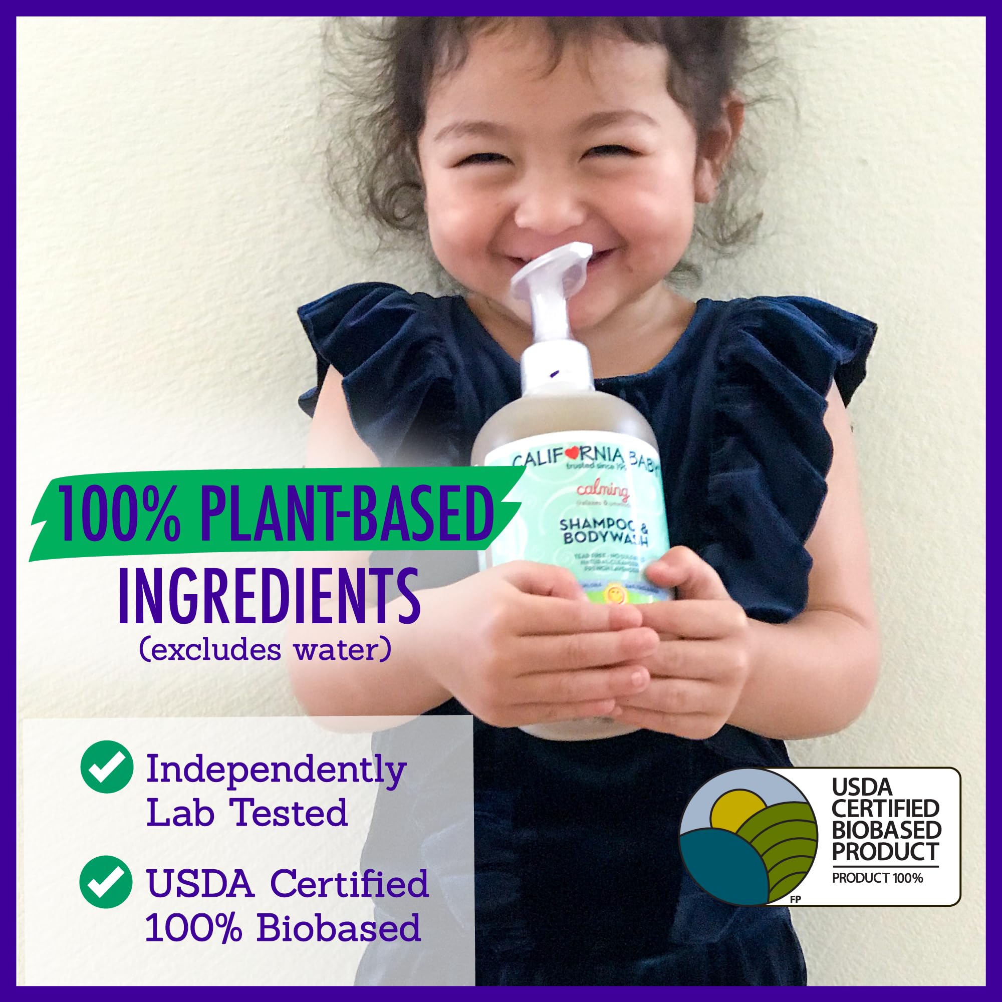 California Baby Calming kid bath time with a soothing routine.