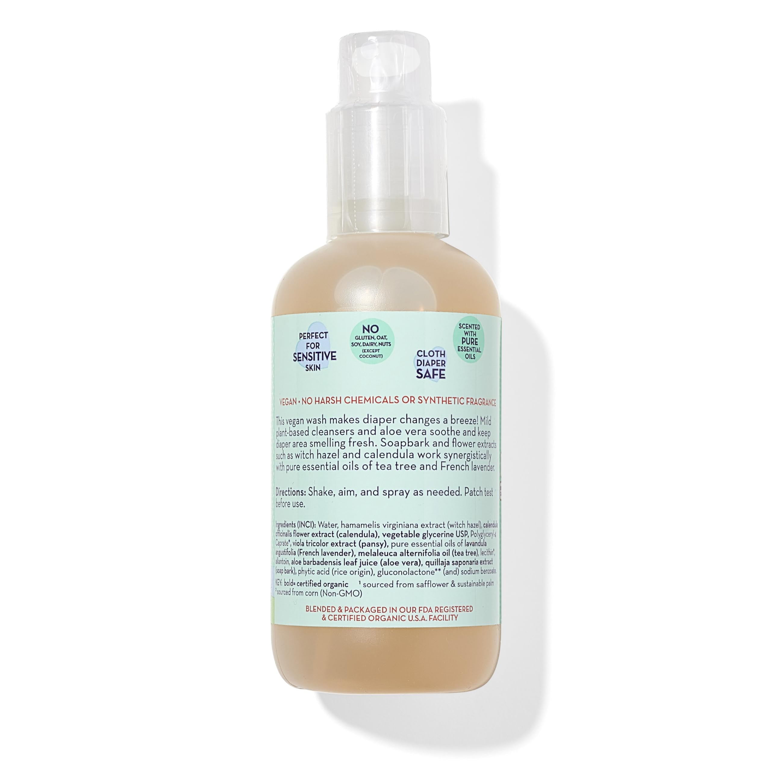 California Baby Diaper Spray used in a diaper bag offering plant-based cleanliness on the go.