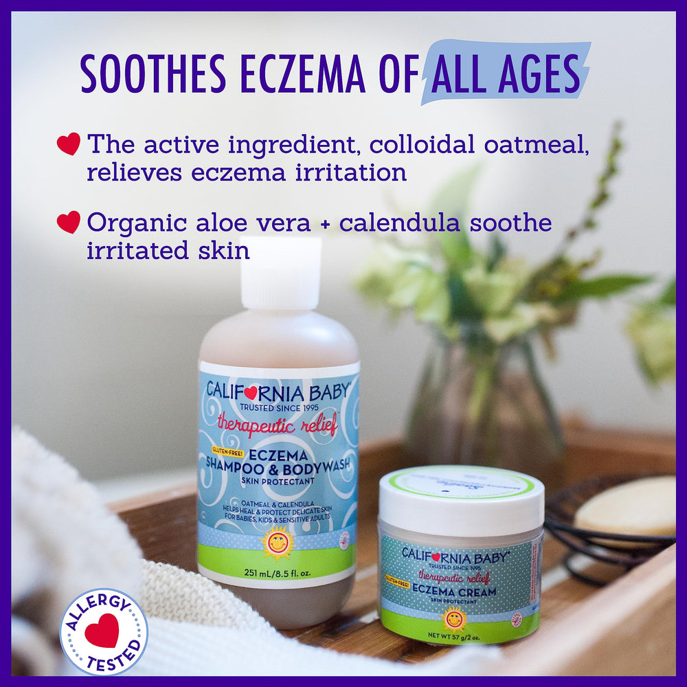 California Baby Eczema Wash calendula aloe oatmeal for soothing care