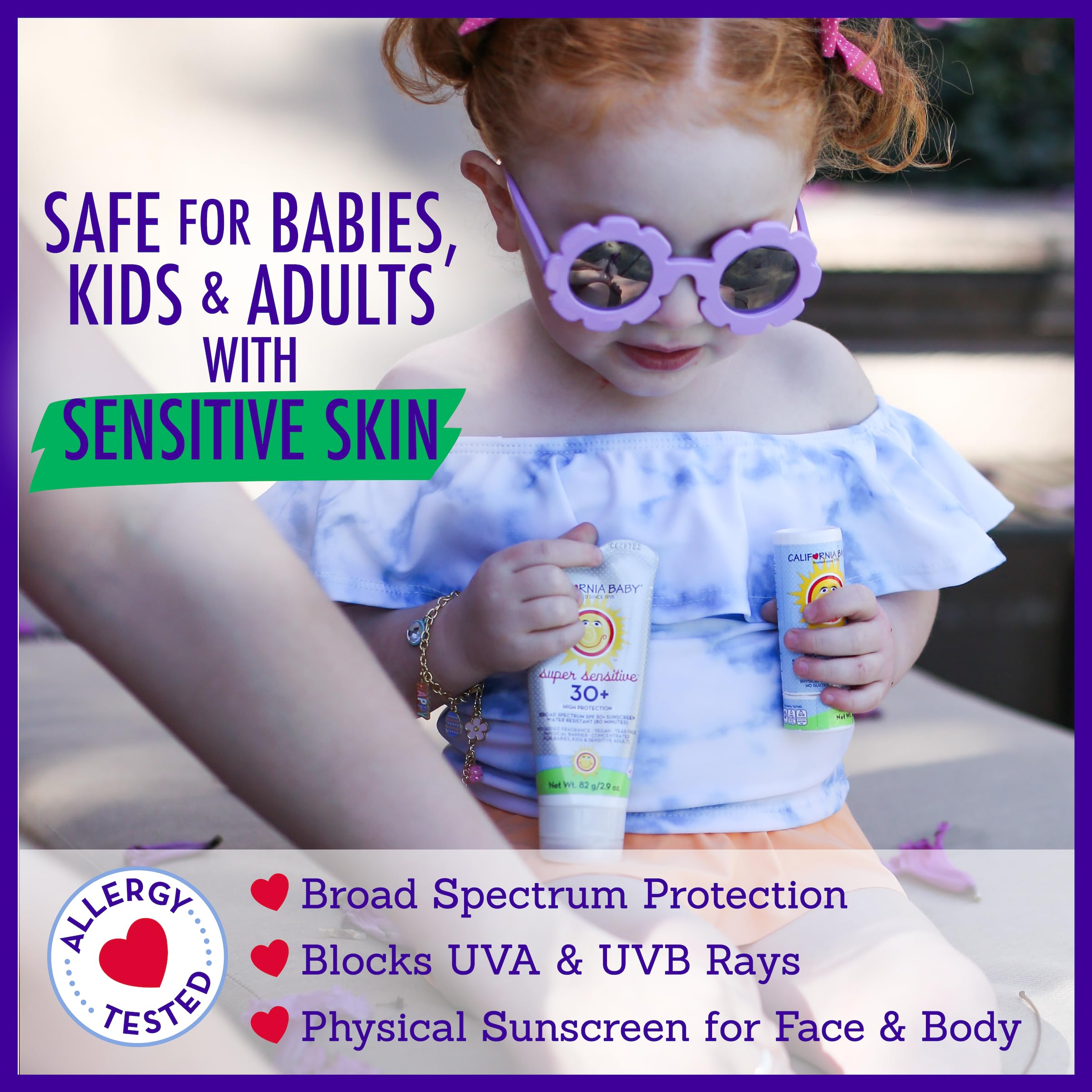 California Baby mineral sunscreen non-nano titanium dioxide close-up.