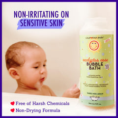 California Baby organic soap bark foam showcases gentle, plant-based cleansing