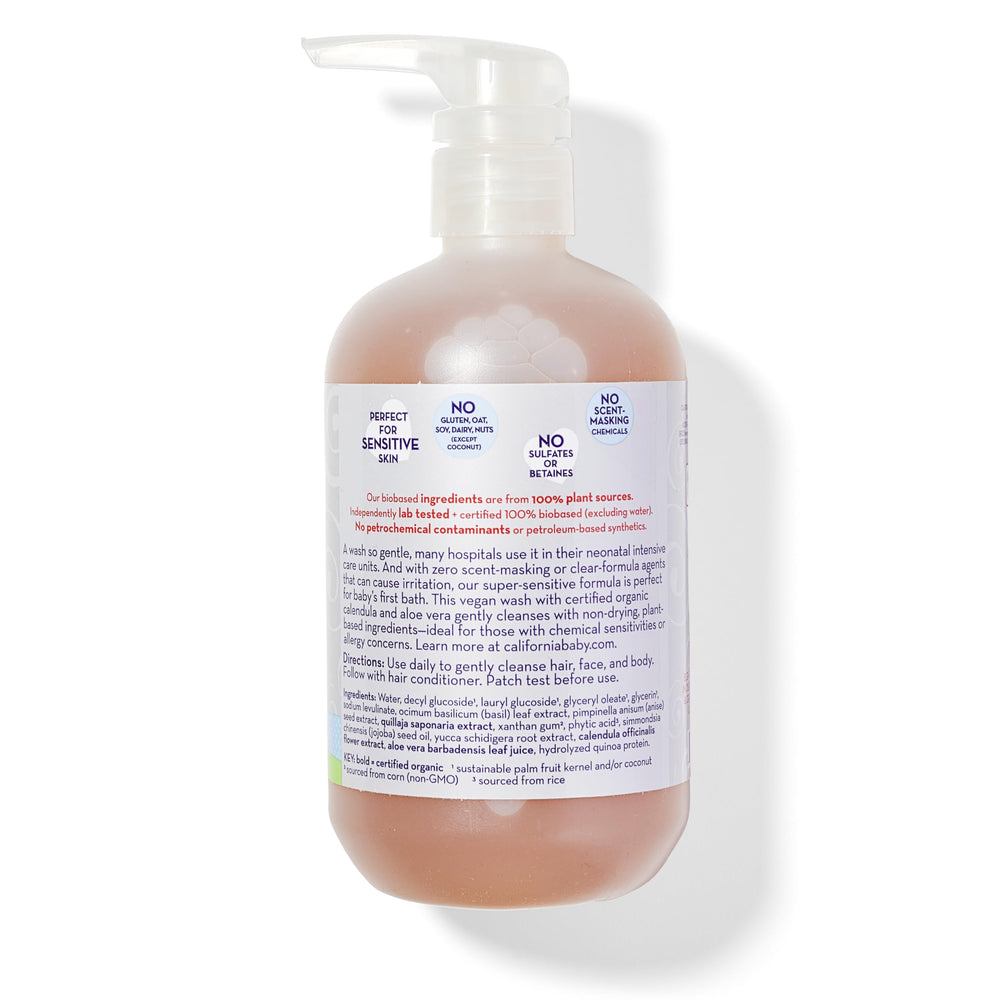 California Baby plant-based ingredients aloe vera close-up - soothing hydration for skin.