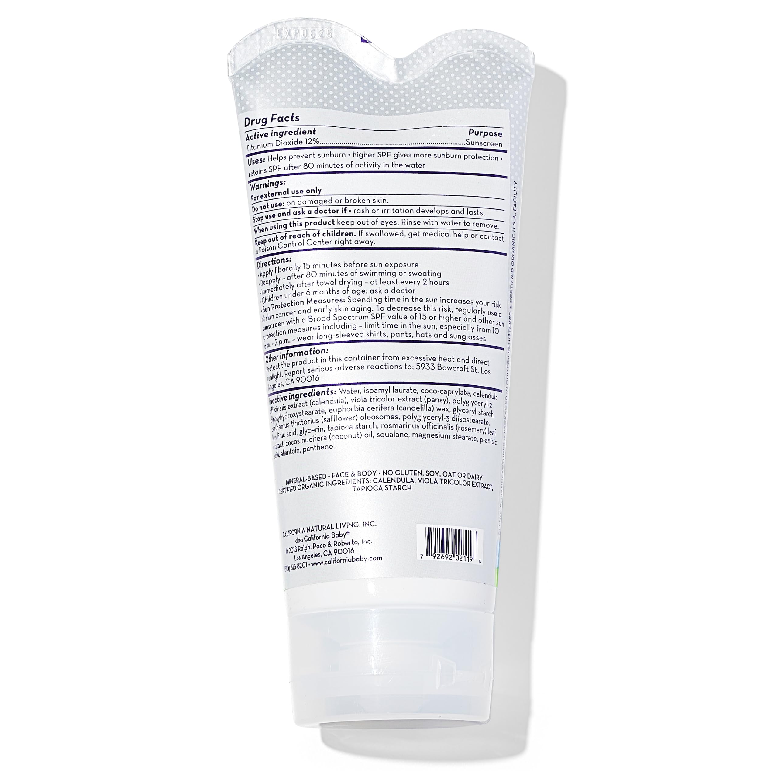 California Baby sunscreen pump dispense shows easy, mess-free application.
