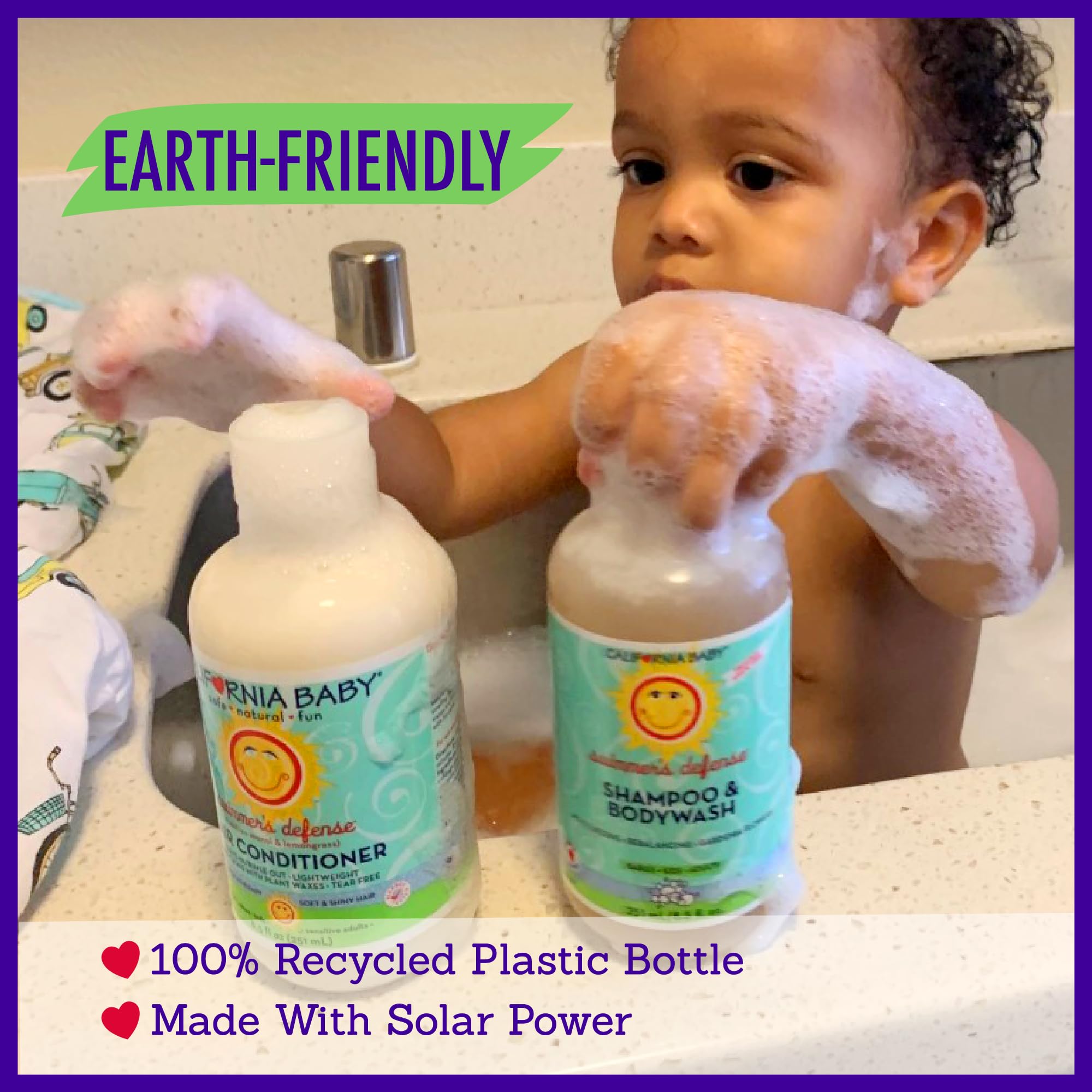 California Baby Swimmer's Defense usage in post-swim routine offers gentle cleansing.