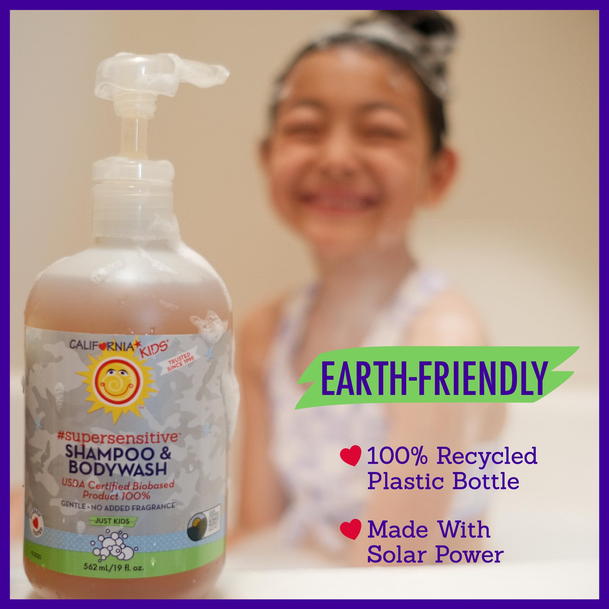 California Kids 8.5 oz bottle shown for convenient home use.