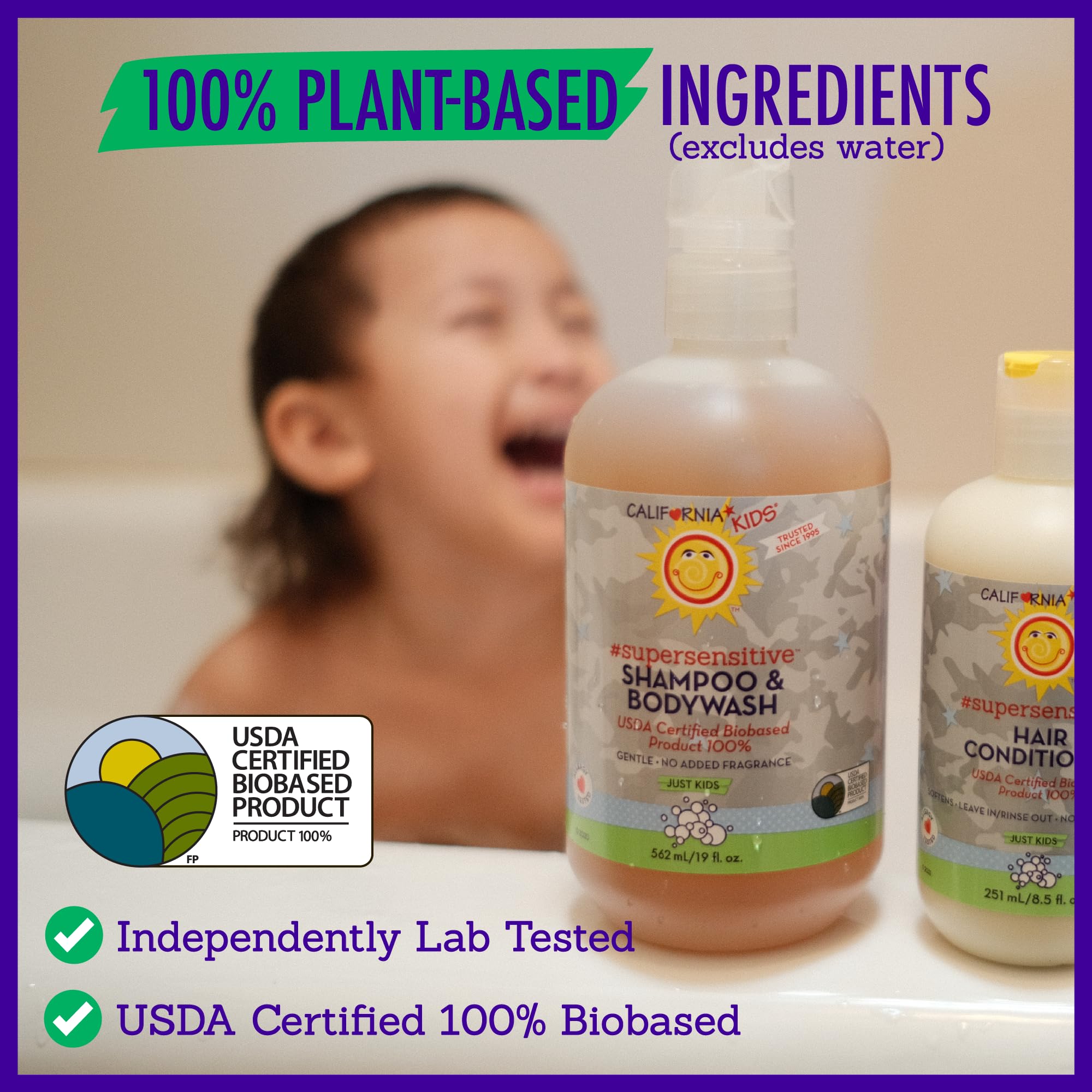 California Kids pediatrician-recommended option shown for sensitive skin care.