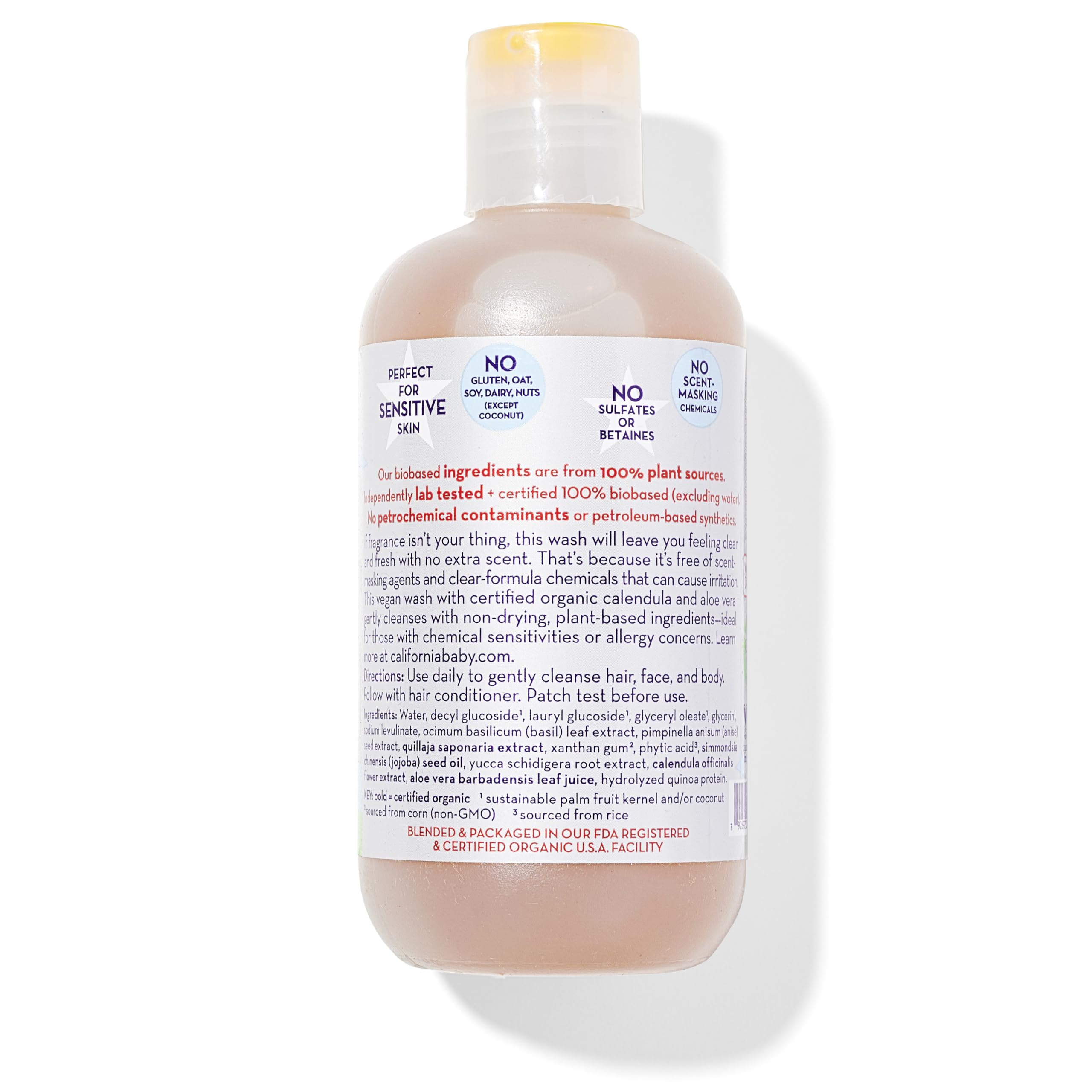 California Kids bubbles highlight a mild lather ideal for calm bath time.
