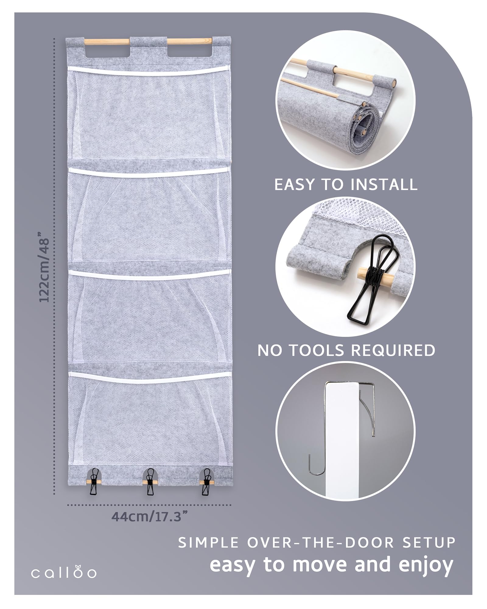 Calloo kid-room organizer keeps space tidy and accessible.