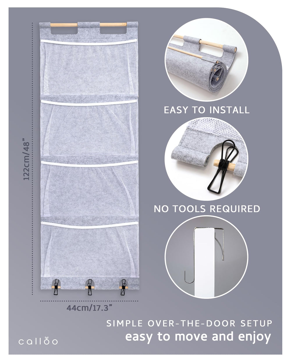 Calloo kid-room organizer keeps space tidy and accessible.